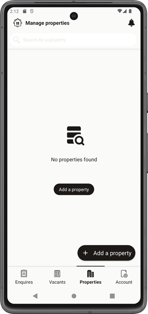 Access the Property Section