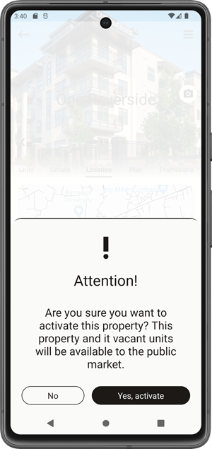 Activate or Disable the Property